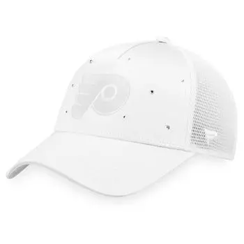 Женская белая фирменная кепка Fanatics Philadelphia Flyers Winter Lights Trucker Snapback Fanatics