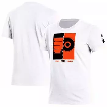 Женская белая футболка adidas Philadelphia Flyers Reverse Retro 2.0 Playmaker adidas