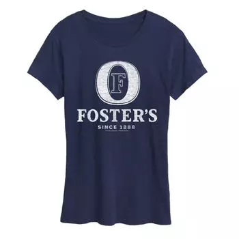 Женская белая футболка Foster's с логотипом Licensed Character, синий