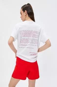 Женская белая футболка Koton, белый