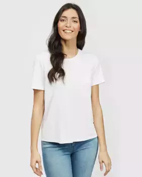 Женская белая футболка Object, белый