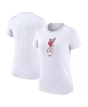 Женская белая футболка с гербом liverpool crest Nike, белый