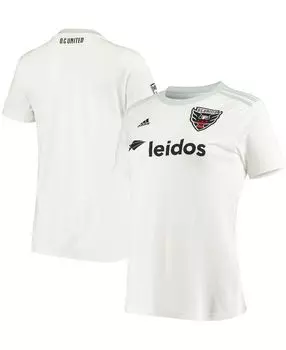 Женская белая футболка выездной команды DC United 2020, реплика adidas, белый