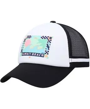 Женская белая и черная кепка Dig This Trucker Snapback Roxy, черный