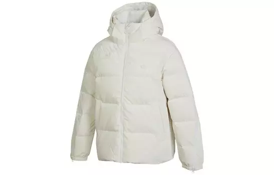 Женская белая куртка-пуховик ALLOVER PRINT DOWN Adidas Originals