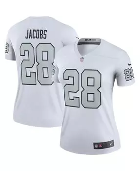 Женская белая майка Josh Jacobs Las Vegas Raiders Color Rush Legend Player Nike, белый