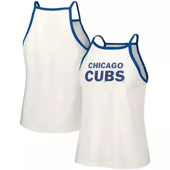Женская белая майка с лямкой на бретельках Nadine Chicago Cubs в стиле Lusso