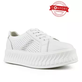 Женская белая повседневная обувь на платформе Tendenz