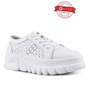 Женская белая повседневная обувь на платформе Tendenz