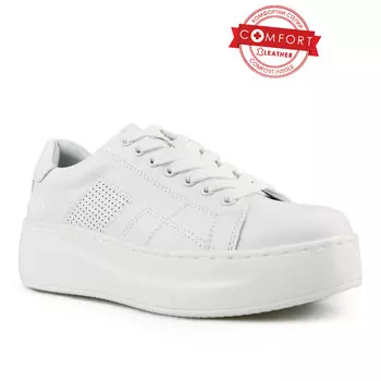 Женская белая повседневная обувь на платформе Tendenz