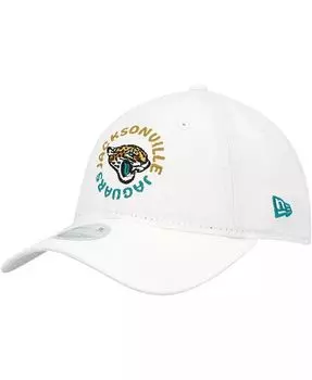 Женская белая регулируемая кепка с логотипом Jacksonville Jaguars Circle 9twenty New Era, белый