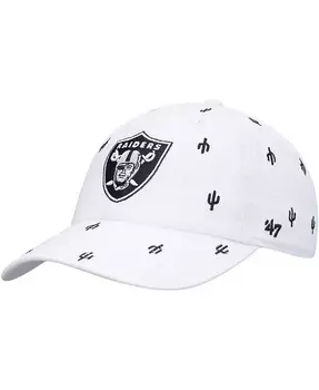 Женская белая регулируемая шляпа '47 Las Vegas Raiders Confetti Clean Up '47 Brand, белый