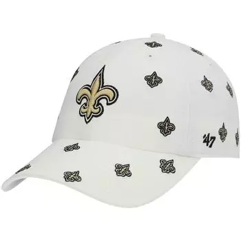 Женская белая регулируемая шляпа '47 New Orleans Saints Confetti Clean Up