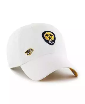Женская белая регулируемая шляпа Nashville Predators Confetti Clean Up '47 Brand, белый
