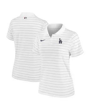 Женская белая рубашка-поло Los Angeles Dodgers Authentic Collection Victory Performance Nike, белый