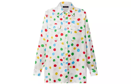 Женская белая рубашка Yayoi Kusama X Yayoi Kusama Louis Vuitton