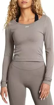Женская бесшовная футболка с длинным рукавом Under Armour со шлейфом