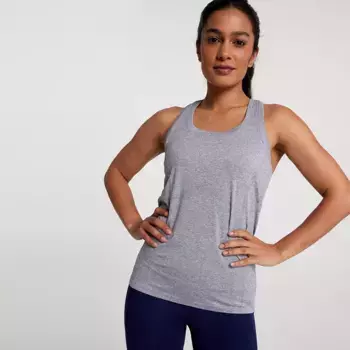 Женская бесшовная майка CALIA с круглым вырезом, цвет Grey Spacedye
