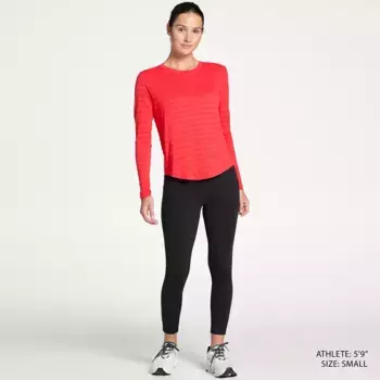 Женская бесшовная рубашка с длинным рукавом DSG Move, цвет Lightning Red