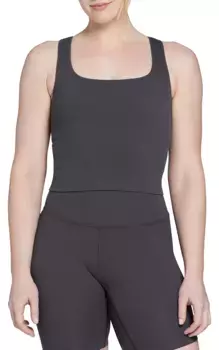 Женская бесшовная укороченная майка DSG Momentum, цвет Graphic Charcoal