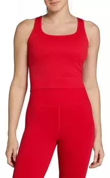 Женская бесшовная укороченная майка Dsg Momentum, красный