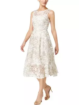 Женская без рукавов F; Коктейльное платье Adrianna Papell, цвет Ivory Gold