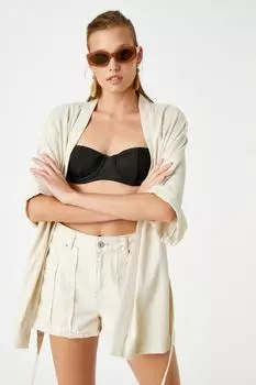 Женская бежевая куртка Koton, бежевый