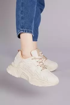 Женская бежевая спортивная обувь Dnz TONNY BLACK