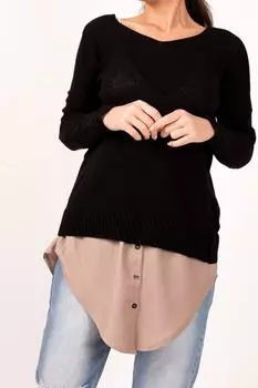 Женская бежевая юбка-рубашка с эластичным поясом armonika, бежевый