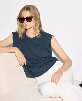 Женская безрукавка с драпировкой Woman El Corte Ingls, темно-зеленый