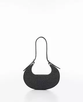 Женская блестящая джинсовая сумка MANGO, синий