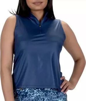 Женская блестящая рубашка-поло для гольфа без рукавов Nancy Lopez Golf, мультиколор