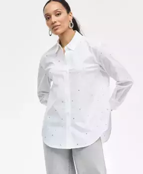 Женская блуза с камнями I.N.C. International Concepts, белый