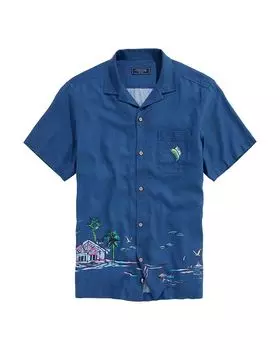 Женская блуза с коротким рукавом Scenic Vineyard Vines, синий