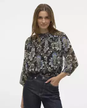 Женская блуза с принтом из воздушной ткани Vero Moda, многоцветный