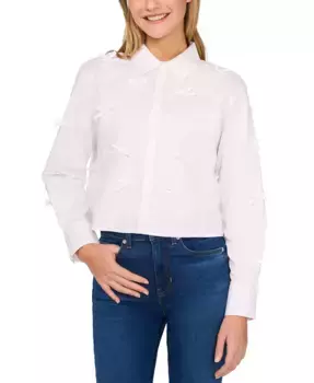 Женская блуза с застежкой на пуговицах и бантом Princess CeCe, белый