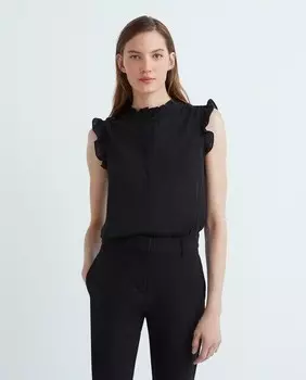 Женская блузка без рукавов с круглым вырезом Dkny, черный