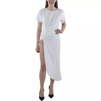 Женская блузка из искусственного шелка с присборкой Gracia, белый