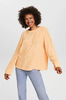 Женская блузка из вискозы с принтом Esprit, светло-бежевый