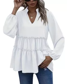 Женская блузка Linda Charm, 10, белый