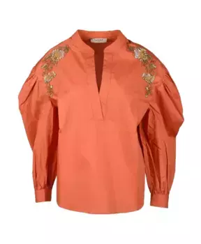 Женская блузка лососевого цвета Twinset, розовый