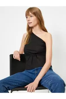 Женская блузка на одно плечо Koton, черный