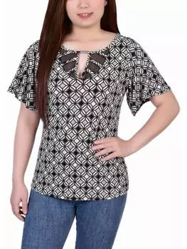 Женская блузка Petites с вырезом-лодочкой Notations, цвет doeskin ivory