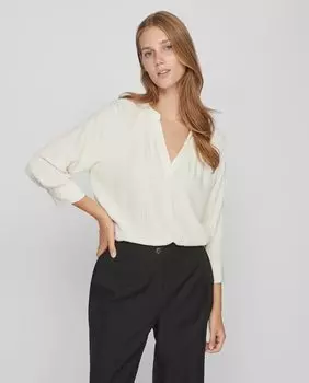 Женская блузка плюмети Vila, бежевый