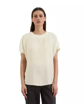 Женская блузка прямого кроя из жатой вискозной смеси MARC O'POLO, белый