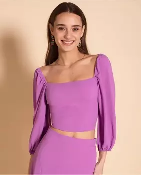 Женская блузка с длинными рукавами и переплетенной спинкой The-Are, розовый