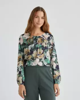 Женская блузка с длинными рукавами и принтом Zermatt, мультиколор