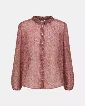 Женская блузка с длинными рукавами из жоржета Southern Cotton, красный