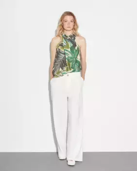 Женская блузка с халтером Woman El Corte Ingls, зеленый