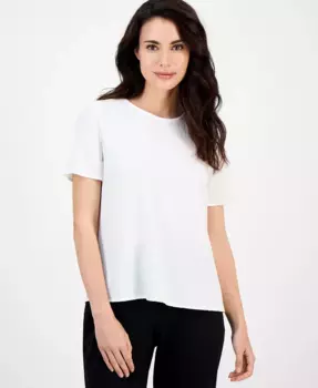 Женская блузка с коротким рукавом AK Anne Klein, белый